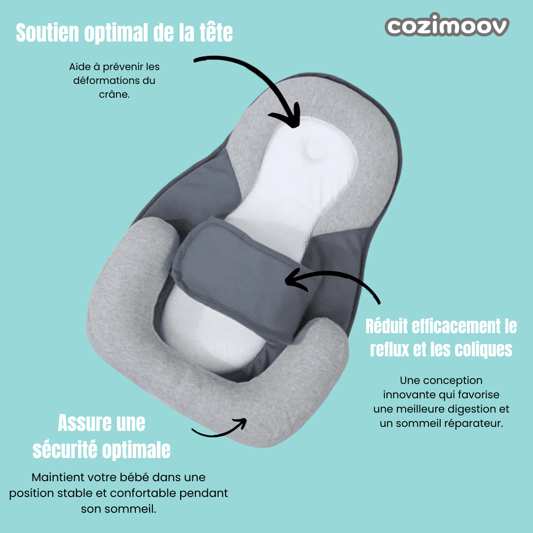 Cozimoov™ | Lit Bébé Anti-Reflux